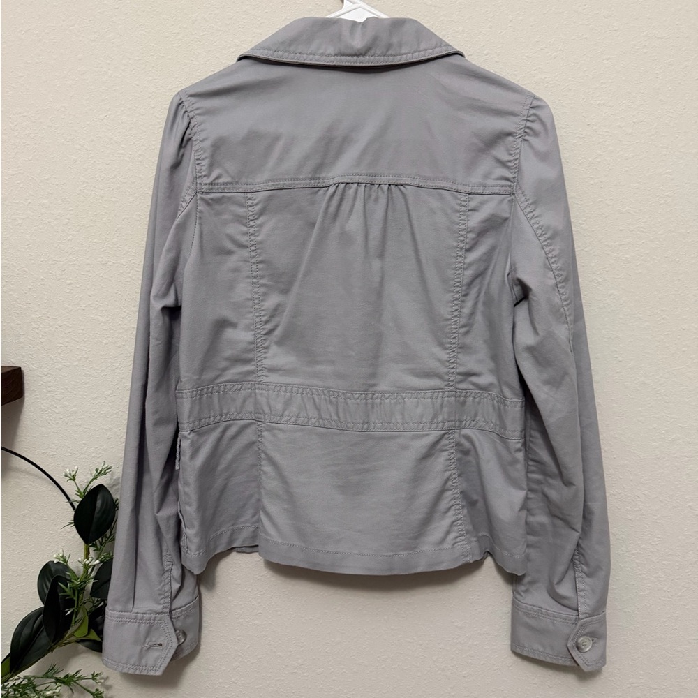 LOFT Women's Utility Jacket in Gray - Picture 7 of 8
